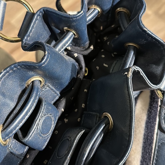 Juicy Couture Navy & White Stripe Terry Bag - Picture 9 of 9